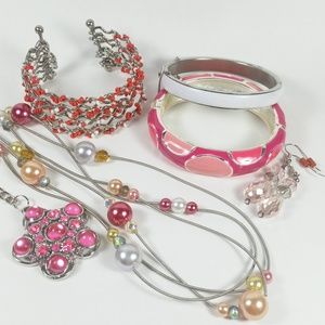 Fun Pink Jewelry Lot